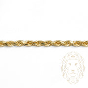 Bracelet - Or 10K jaune torsade solide 4mm - BRG666