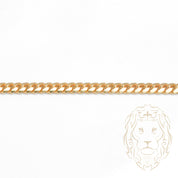 Bracelet - Or 10K jaune cuban link solide 3.9mm - BRG668