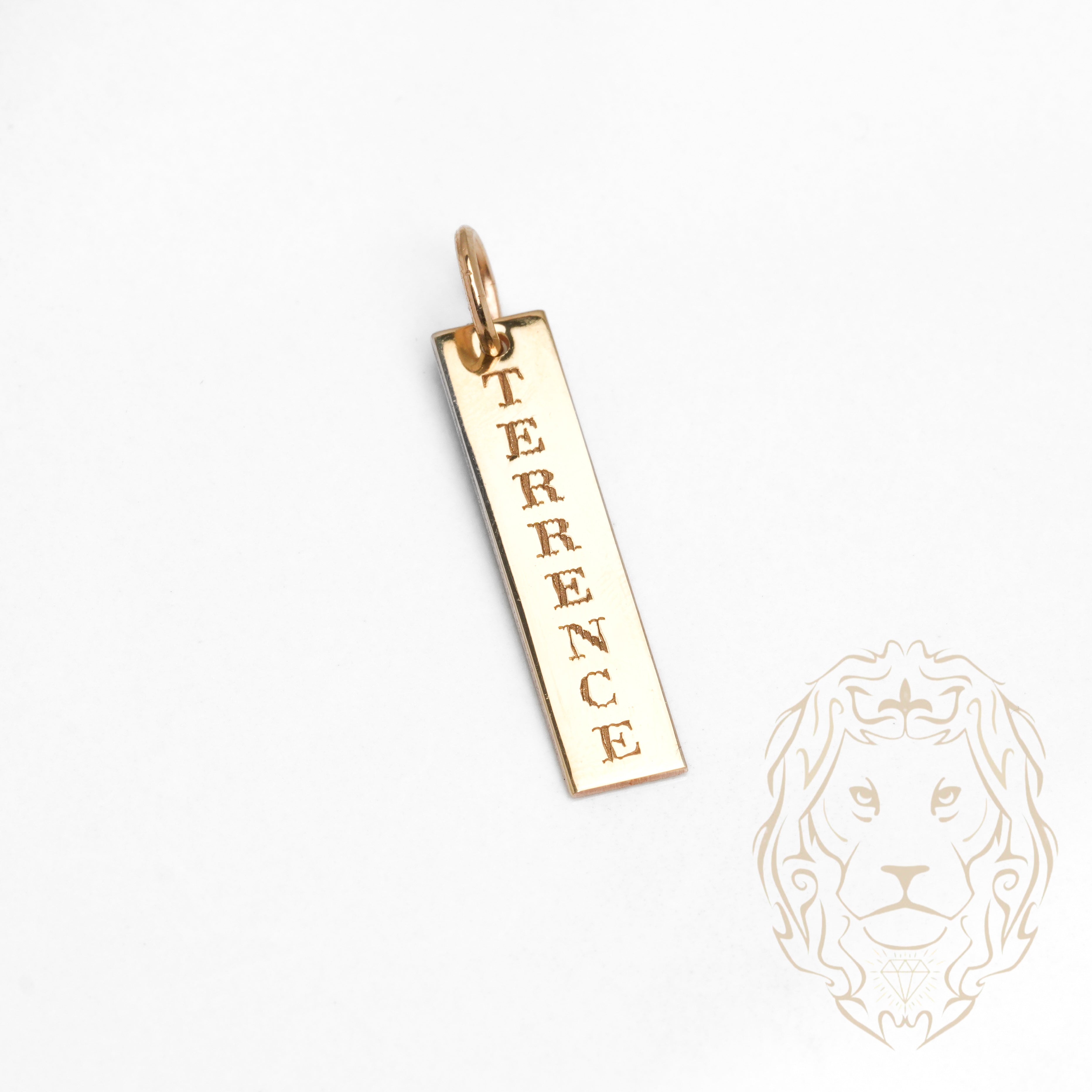 Pendentif Plaque Noms Custom - Projet sur mesure – Dépôt