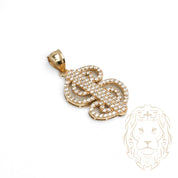 Pendentif - Or 10K jaune $ pavé de cz - PEG760