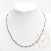 Chaîne - Or 10K blanc bullet coupe diamant 3.4mm - CHG751