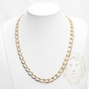 Chaîne - Or 10K jaune gourmette 9mm - CHG754