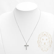 Collier - Argent pendentif croix en pierres cz - CHS590