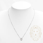 Collier - Argent pendentif trèfle guilloché 10mm - CHS593
