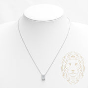 Collier - Argent pendentif solitaire pierre cz coupe radiant 2.00PTS - CHS601