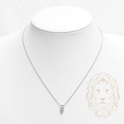 Collier - Argent pendentif solitaire pierre cz coupe marquise 1.00PTS - CHS603