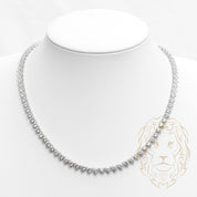 Chaîne - Argent tennis pierre cz coupe rond brillant 5mm - CHS608