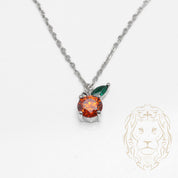 Collier - Argent pendentif pêche en pierres cz - CHS589