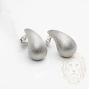 Studs - Argent goutte finition brossée - BOS356