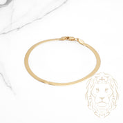 Bracelet - Or 14K jaune chevrons 3mm - BRG681