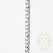 Chaîne - Or 10K blanc tennis pierres AAA coupe rond brillant 4mm - CHG782