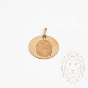 Pendentif - Or 10K jaune fingerprint - PEG835