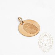 Pendentif - Or 10K jaune fingerprint - PEG835
