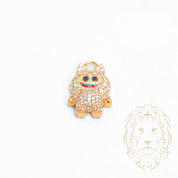 Pendentif - Or 10K jaune Labubu pavé de diamants lab VVS 1.00CT - PEGL042