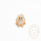 Pendentif - Or 10K jaune Labubu pavé de diamants lab VVS 1.00CT - PEGL042