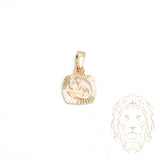 Pendentif - Or 10K jaune petit zodiaque Scorpion coupe diamant - PEG818