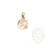 Pendentif - Or 10K jaune petit zodiaque Capricorne coupe diamant - PEG820