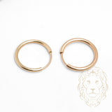 Hoops - Or 10K jaune dormeuse 2mm X 15mm - BOG963