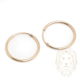 Hoops - Or 10K jaune dormeuse 2mm X 22mm - BOG964