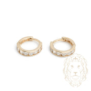 Huggies - Or 10K jaune pierres cz serties en canal - BOG911