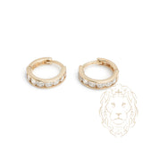 Huggies - Or 10K jaune pierres cz serties en canal - BOG911