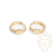 Huggies - Or 10K jaune cercle pavé de cz - BOG916