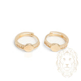 Huggies - Or 10K jaune cercle pavé de cz - BOG916