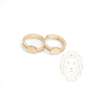 Huggies - Or 10K jaune cercle pavé de cz - BOG916