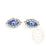 Studs - Or 10K jaune mauvais oeil en pierres cz - BOG936