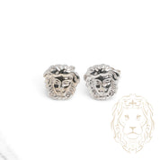 Studs - Or 10K blanc méduse - BOG945