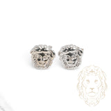 Studs - Or 10K blanc méduse - BOG945