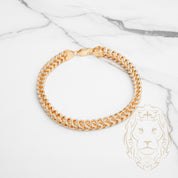 Bracelet - Or 10K deux tons jaune & blanc franco coupe diamant 5.7m - BRG691