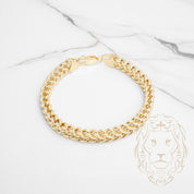 Bracelet - Or 10K jaune franco 7.6mm - BRG711