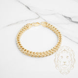 Bracelet - Or 10K jaune franco 7.6mm - BRG711