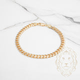 Bracelet - Or 10K deux tons jaune & blanc cuban link 5.6mm - BRG725