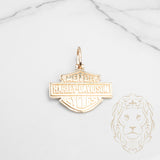 Pendant - 10K Yellow Gold Harley Davidson Logo - PEG870