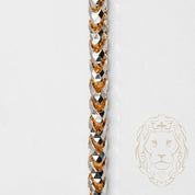 Chaîne - Or 10K deux tons jaune & blanc franco rond solide coupe diamant 4.2mm - CHG791