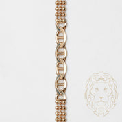 Collier - Or 10K jaune mixte marin & perlée 4.7mm - CHG797