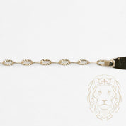 Bracelet - Or 10K jaune barre gravable 4mm câble coupe diamant - BRG684