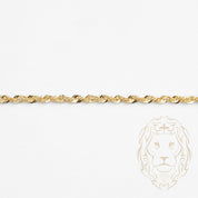 Bracelet - Or 10K jaune torsade laser cut 2.2mm - BRG715