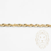 Bracelet - Or 10K jaune torsade laser cut 3.2mm - BRG716