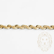 Bracelet - Or 10K jaune torsade laser cut 4.4mm - BRG718
