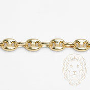 Bracelet - Or 10K jaune ancre gonflé 7.6mm - BRG722