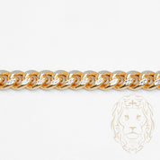 Bracelet - Or 10K deux tons jaune & blanc cuban link 7.3mm - BRG727