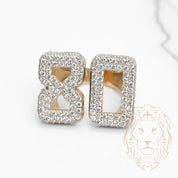 Bague - Or 10K deux tons jaune & blanc 80 pavé de diamants lab 3.00CT - RIGL072