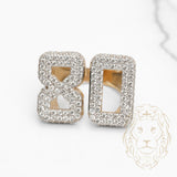 Bague - Or 10K deux tons jaune & blanc 80 pavé de diamants lab 3.00CT - RIGL072