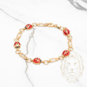 Bracelet - Or 10K jaune coccinelle - BRG739