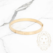 Bracelet jonc - Or 18K jaune amour 5.9mm - BRG743