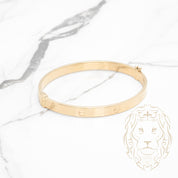 Bracelet jonc - Or 18K jaune amour 5.9mm - BRG743