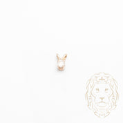 Pendentif - Or 14K jaune solitaire diamant naturel coupe rond brillant 0.06CT - PEGD048